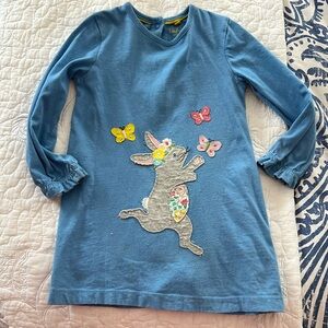 Baby Boden cotton rabbit dress 2-3 years!
